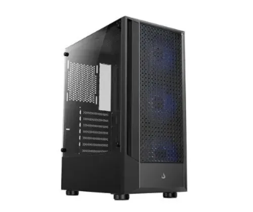 Gabinete Gamer Rise Mode Wave Black, Mid Tower, Lateral Em Vidro Fum, Argb, Atx, 3 Cooler Fan Argb, Preto - Rm-Wa-Fb-Argb